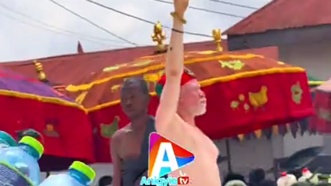 The King of albino in Chana commands the rain to stop. What happened next will shock you